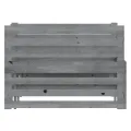 Lit coulissant Gris Bois de pin massif 2x(90x200) cm
