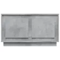 Meuble TV gris béton 80x35x45 cm bois d'ingénierie