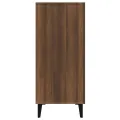 Buffet chêne marron 90x34x80 cm bois d'ingénierie