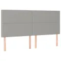 cadre de lit et matelas et LED Gris clair 180x200 cm