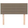 Tête de lit Taupe 100x5x78/88 cm Tissu