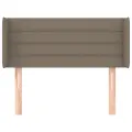 Tête de lit avec oreilles Taupe 103x16x78/88 cm Tissu