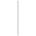 Tête de lit métal blanc 75 cm