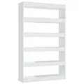 Bibliothèque/Séparateur de pièce Blanc brillant 100x30x166 cm