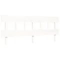 Cadre de lit avec tête de lit blanc Super King bois massif