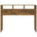 Table console Chêne fumé 105x30x80 cm Bois d'ingénierie