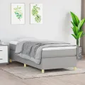 cadre de lit Gris clair 80x200 cm Tissu