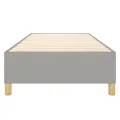 cadre de lit Gris clair 80x200 cm Tissu