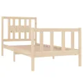 Cadre de lit bois massif 90x190 cm simple