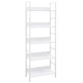 Bibliothèque à 5 niveaux noir 60x27,6x158,5cm bois d'ingénierie