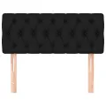 Tête de lit Noir 90x7x78/88 cm Tissu