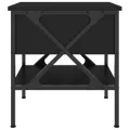 Table de chevet noir 40x42x45 cm bois d’ingénierie