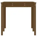 Table de jardin marron miel 159,5x82,5x76 cm bois massif de pin