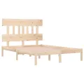 Cadre de lit bois massif 120x190 cm petit double