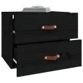 Table de chevet murale Noir 50x36x40 cm