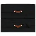 Table de chevet murale Noir 50x36x40 cm