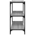 Bibliothèque Sonoma gris 60x33x70,5 cm Bois d'ingénierie acier
