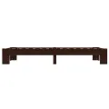 Cadre de lit Marron foncé Bois de pin massif 100 x 200 cm