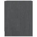 Tables de chevet 2 pcs Gris 35,5x33,5x41,5cm Bois de pin massif
