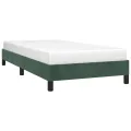 Cadre de lit Vert foncé 80x200 cm Velours