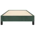 Cadre de lit Vert foncé 80x200 cm Velours