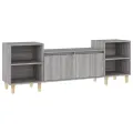 Meuble TV Sonoma gris 160x35x55 cm Bois d'ingénierie