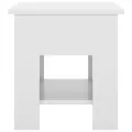 Table basse Blanc brillant 40x40x42 cm Bois d'ingénierie