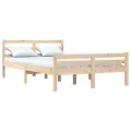 Cadre de lit bois massif 120x190 cm petit double