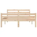 Cadre de lit bois massif 120x190 cm petit double