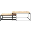 Tables basses gigognes 2 pcs chêne sonoma bois d'ingénierie