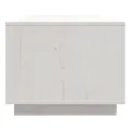 Table basse Blanc 110x50x40 cm Bois massif de pin