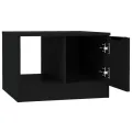 Table basse Noir 50x50x36 cm Bois d'ingénierie