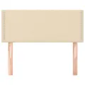 Tête de lit Crème 100x5x78/88 cm Tissu