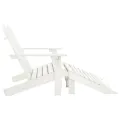 Chaise de jardin Adirondack 2 places et repose-pied Sapin Blanc