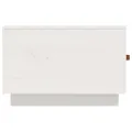 Table basse Blanc 60x53x35 cm Bois massif de pin