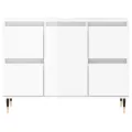 Armoire de salle de bain blanc brillant 80x33x60 cm