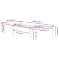 Cadre de lit Blanc Bois de pin massif 90x200 cm