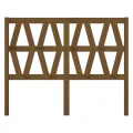Tête de lit Marron miel 126x4x100 cm Bois massif de pin