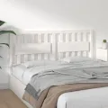 Tête de lit Blanc 165,5x4x100 cm Bois massif de pin