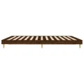 Cadre de lit chêne marron 140x200 cm bois d'ingénierie