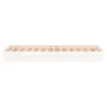 Cadre de lit à LED blanc 75x190 cm petit simple bois massif