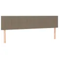 cadre de lit avec matelas Taupe 200x200 cm Tissu