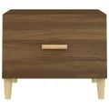 Table basse Chêne marron 50x50x40 cm Bois d'ingénierie