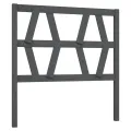 Tête de lit Gris 106x4x100 cm Bois massif de pin