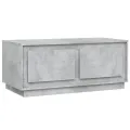 Table basse gris béton 102x50x44 cm bois d'ingénierie