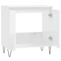 Armoire de bain blanc brillant 58x33x60 cm bois d'ingénierie