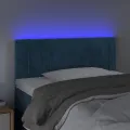Tête de lit à LED Bleu foncé 80x5x78/88 cm Velours