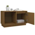 Meuble TV Marron miel 74x35x44 cm Bois de pin massif