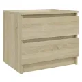 Table de chevet Chêne sonoma 50x39x43,5 cm Aggloméré
