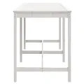 Table de jardin blanc 203,5x90x110 cm bois massif de pin